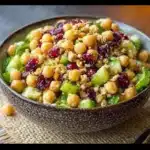 Cranberry Walnut Chickpea Salad with Orange Vinaigrette
