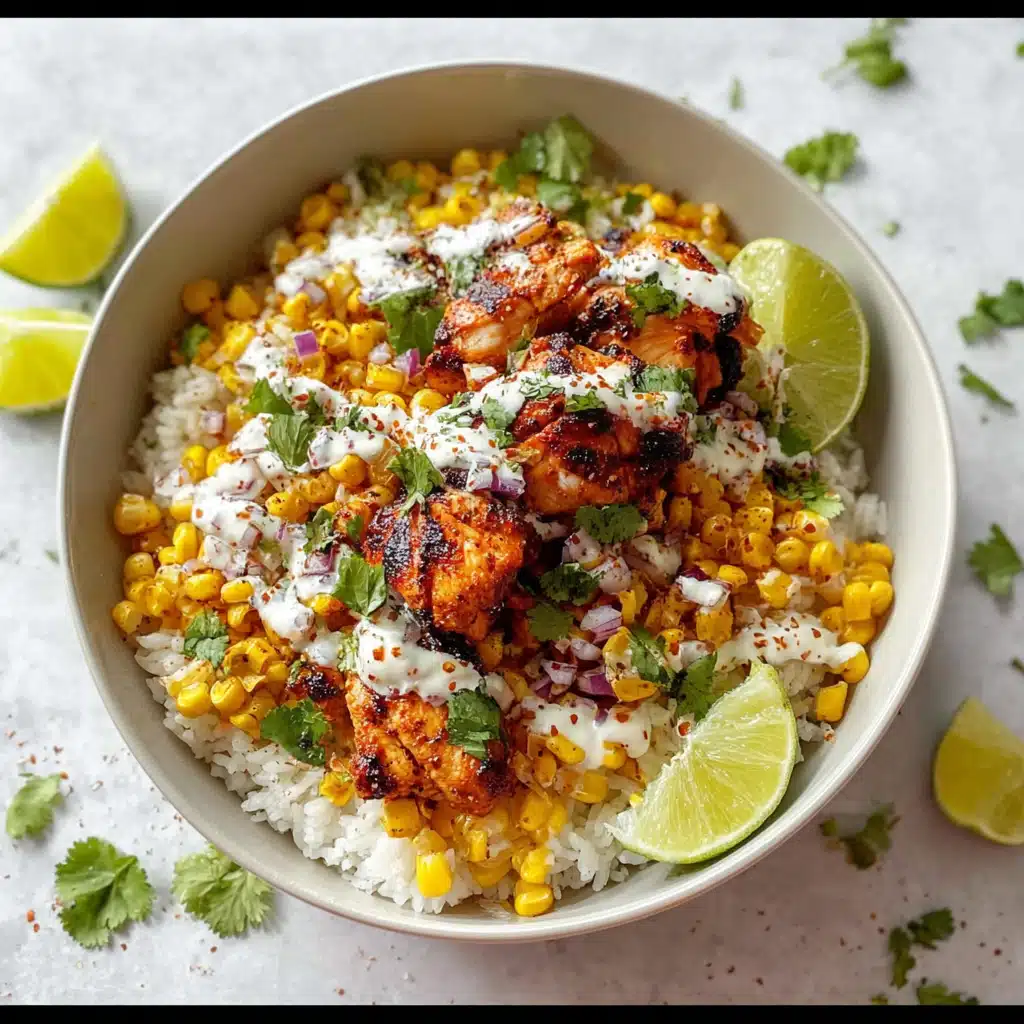 Street Corn Chicken Rice Bowl