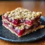 amish oatmeal rhubarb bars recipe​