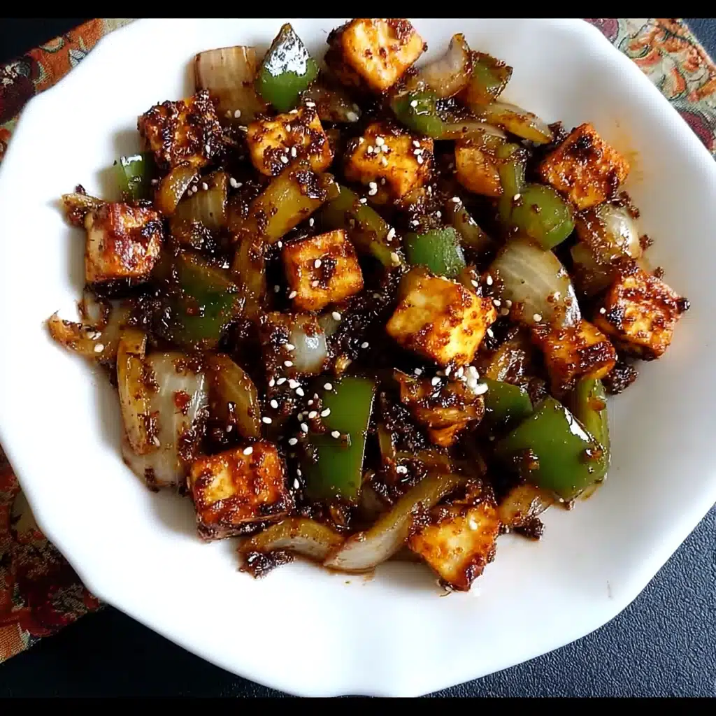 chilli capsicum paneer recipe​
