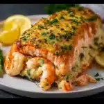 crab and shrimp stuffed salmon​