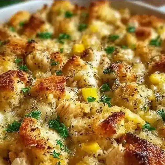dolly's chicken and stuffing casserole​