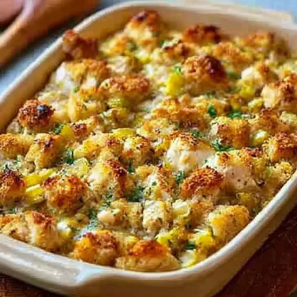 dolly's chicken and stuffing casserole​