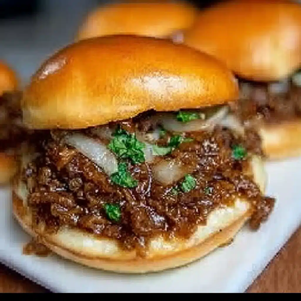 french onion sloppy joes​