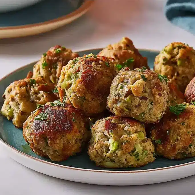 how to make bread stuffing balls 1940s recipe​