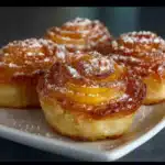 peach pie cruffins