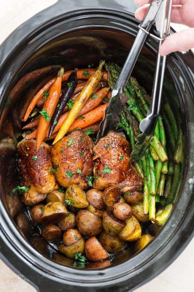 crockpot chicken and vegetables​