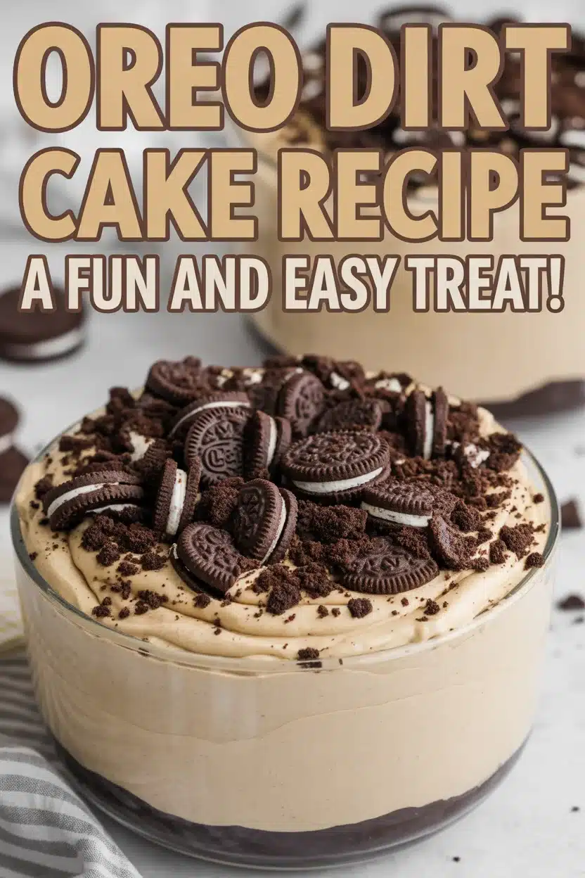 Oreo Dirt Cake Recipe - A Fun and Easy Treat!