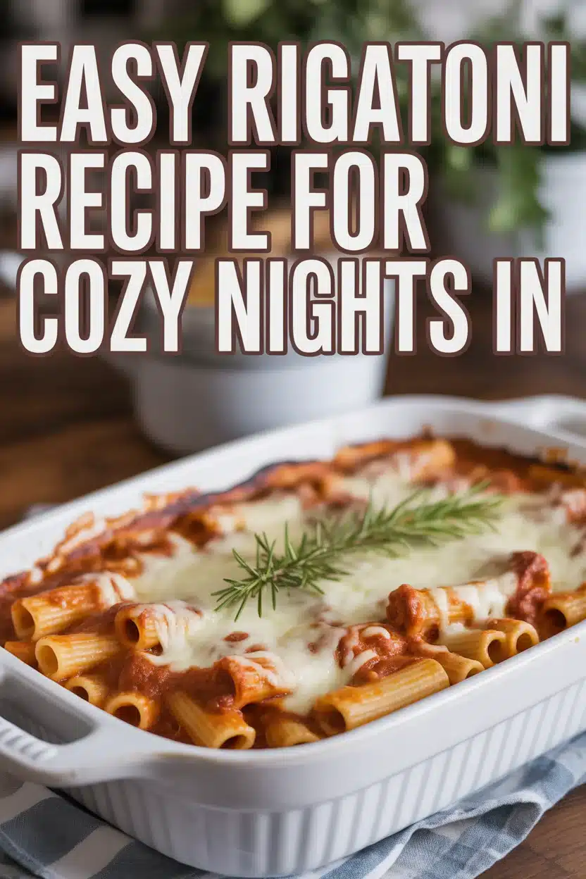 Easy Rigatoni Recipe for Cozy Nights In