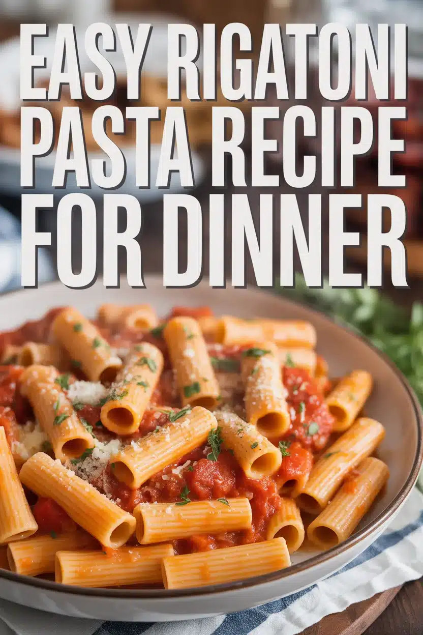 rigatoni pasta recipe