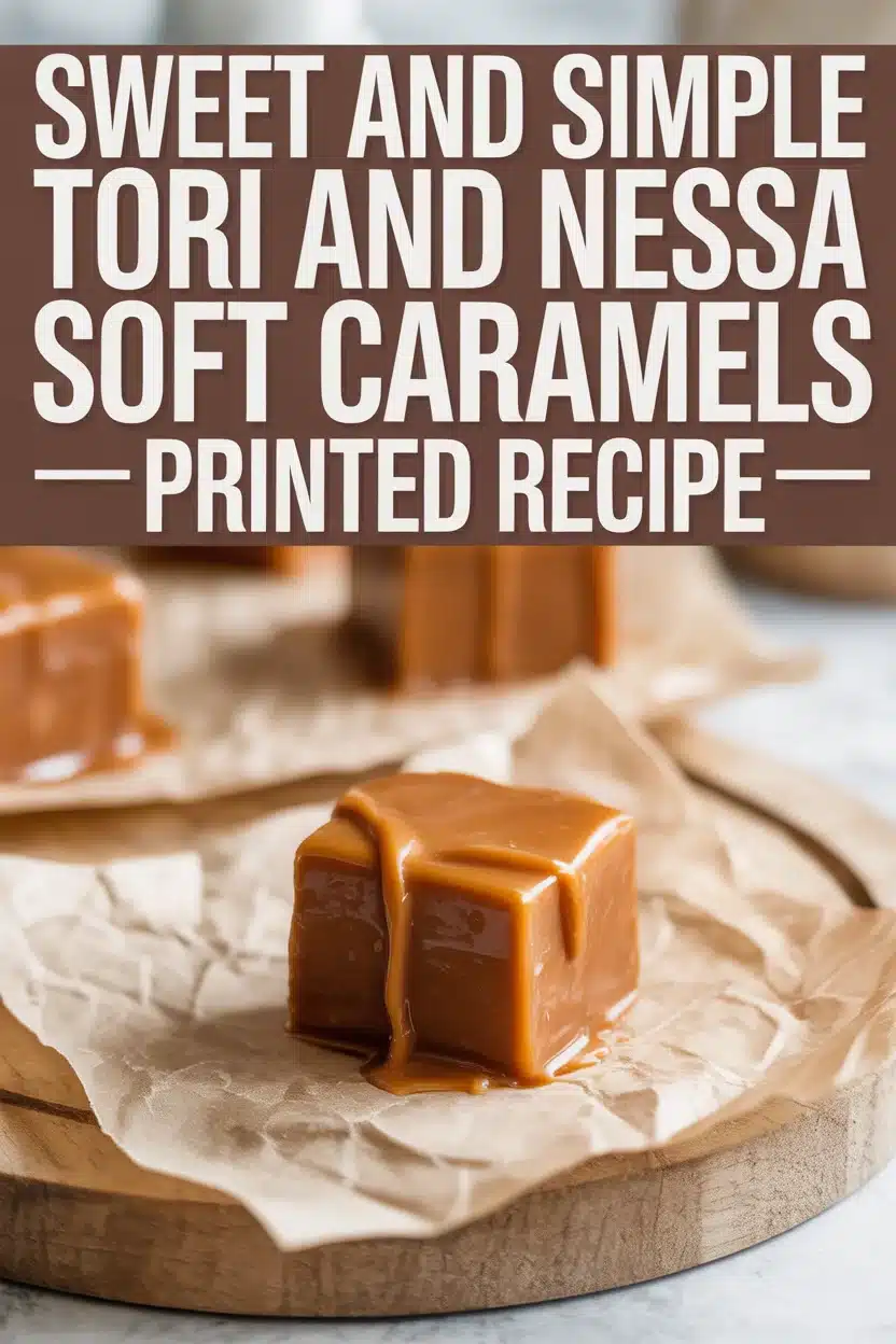 Sweet and Simple Tori and Nessa Soft Caramels Printed Recipe