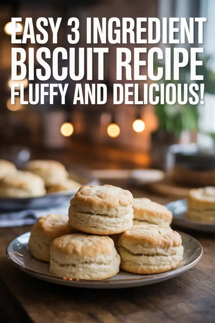 3 ingredient biscuit recipe