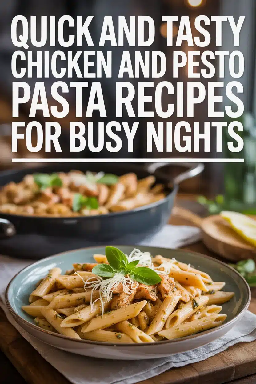 Chicken and pesto pasta recipes