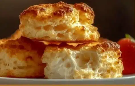 High-protein cottage cheese breakfast biscuits fresh out of the oven