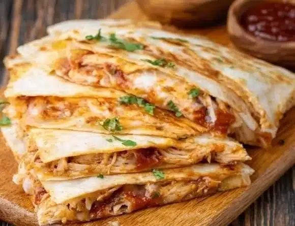 Delicious BBQ Chicken Quesadillas with melted cheese and smoky flavor