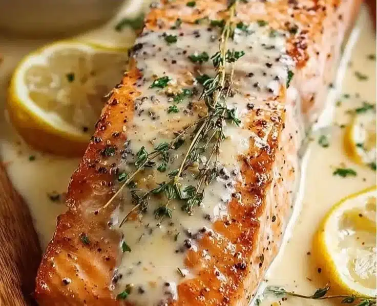 Baked Boursin Salmon
