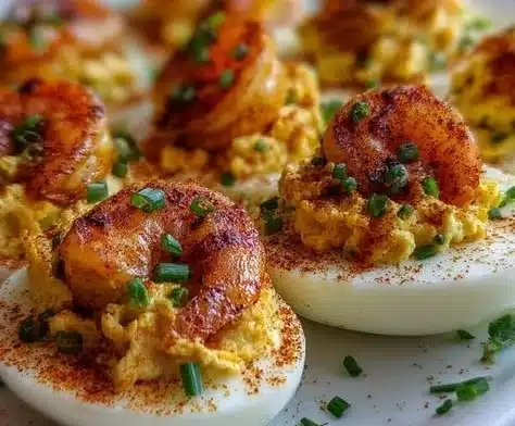 Cajun Shrimp Deviled Eggs