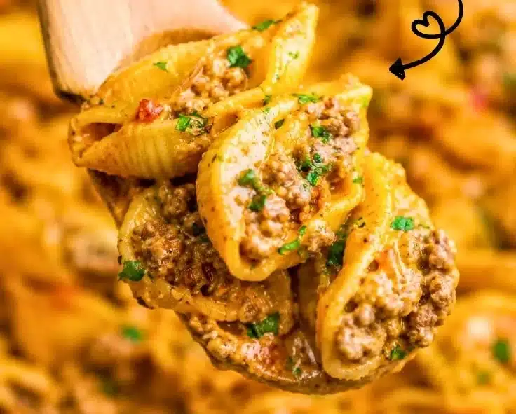 Creamy Beef and Shells