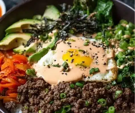 Ground Beef Bulgogi Bowl