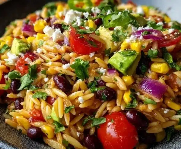 Hearty Cowboy Style Orzo Salad