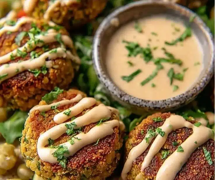 High Protein Baked Falafel