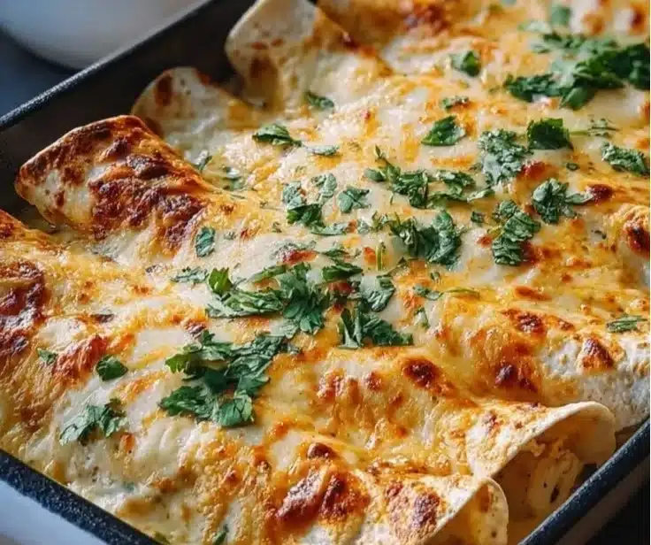 High Protein Chicken Enchiladas