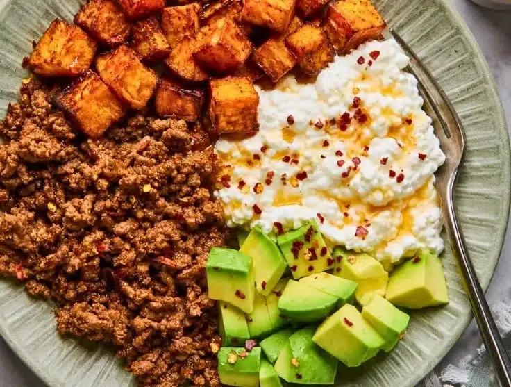 High-Protein Cottage Cheese Taco Bowl
