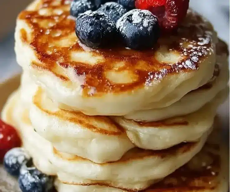 High Protein Fluffy Pancakes
