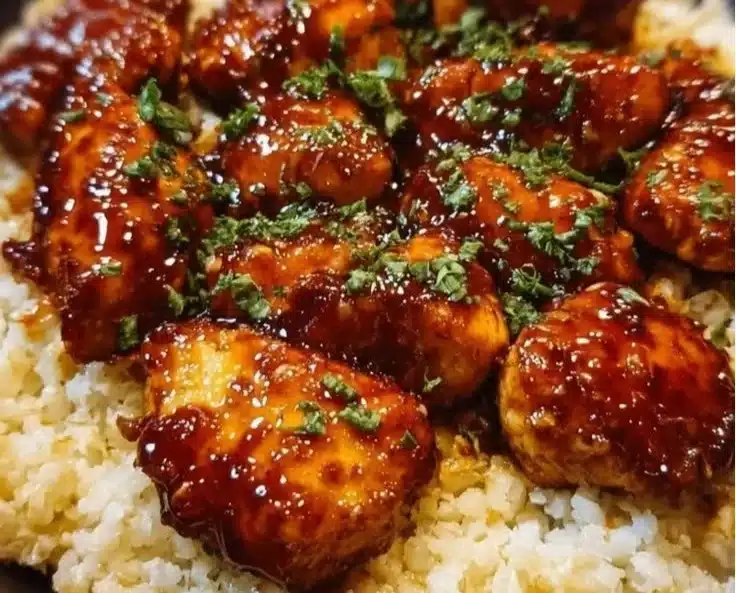 High Protein Honey BBQ Chicken and Rice