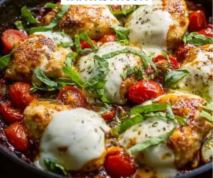 High Protein Mozzarella Chicken Skillet