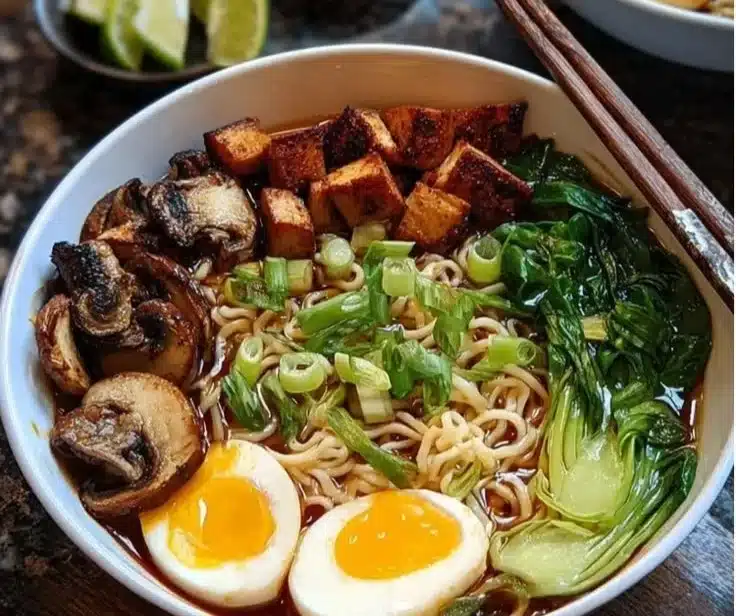 High Protein Ramen Noodle Bowl