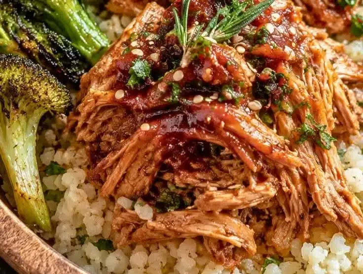 High-Protein Shredded Chicken Bowls