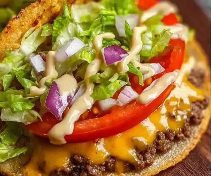High Protein Smash Burger Tacos