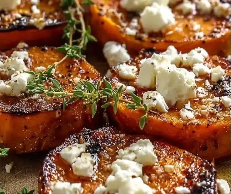 Honey Feta Sweet Potato Rounds