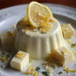 Lemon White Chocolate Posset served in elegant dessert cups