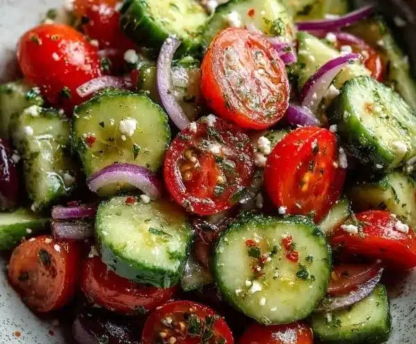 Mediterranean Cucumber Salad