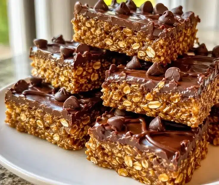 No-Bake Chocolate Protein Bars