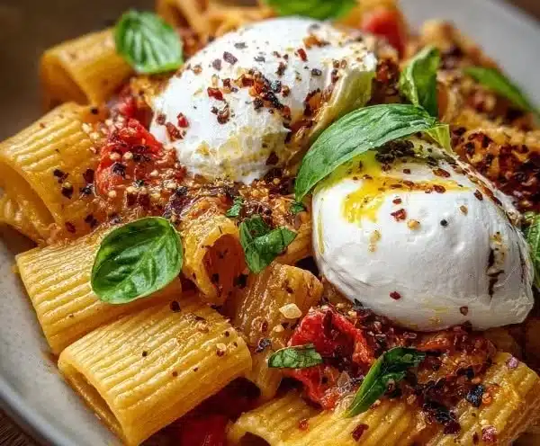 Spicy Burrata Rigatoni