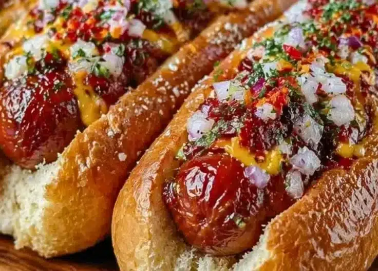 Spicy Firecracker Hot Dogs