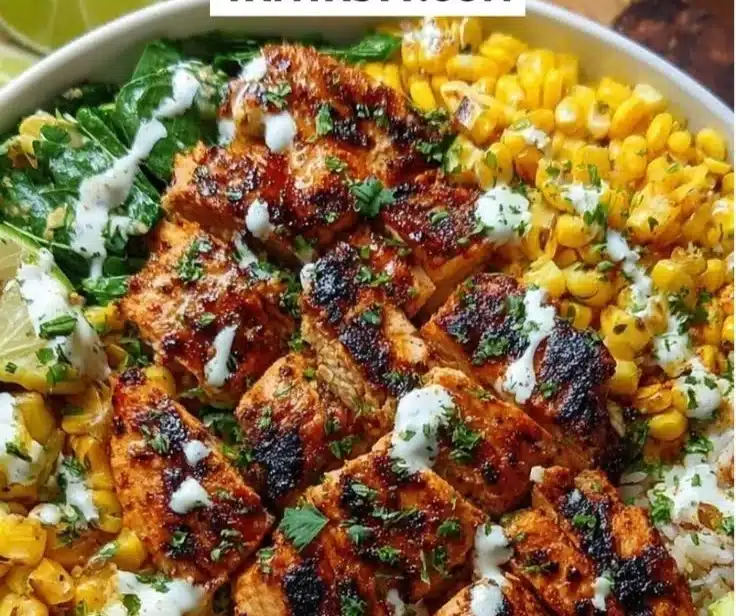 Tasty Street Corn Chicken Bowl - Prepper Protein