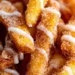 Crispy Air Fryer Apple Fries served in a bowl