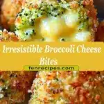 Baked and fried broccoli bites with cheese, perfect appetizer for kids
