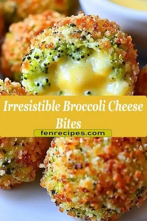 Baked and fried broccoli bites with cheese, perfect appetizer for kids