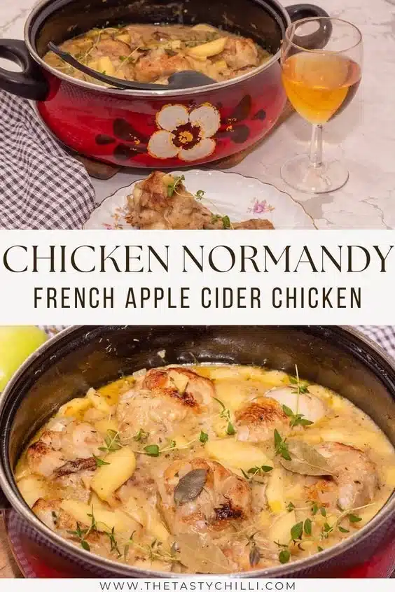 Delicious Chicken Normandy dish with rich flavors and tender chicken.