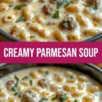Creamy rigatoni pasta with Italian sausage in a rich sauce