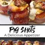 Delicious pig shots served on a grill, showcasing BBQ flavor and presentation.