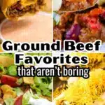 Delicious ground beef recipes including quick meals and unique dinner ideas.
