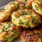 Delicious creamy zucchini clouds dish served in a bowl with herbs