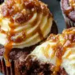 Delicious homemade sticky toffee cupcakes inspired by Mary Berry.