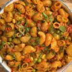 Delicious spiced macaroni pasta dish served in a bowl